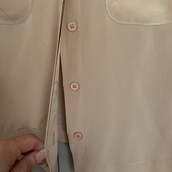 Yigal Azrouel Silk Beige Blouse - Picture 4 of 8